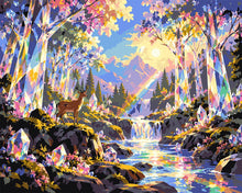 Cargar imagen en el visor de la galería, Pintar por numeros Figured'Art - Bosque de Cristal Prismático