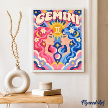Cargar imagen en el visor de la galería, Zodiaco Retro Géminis