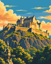 Cargar imagen en el visor de la galería, Pintar por numeros Figured'Art - Castillo de Edimburgo
