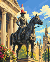 Cargar imagen en el visor de la galería, Pintar por numeros Figured'Art - Estatua del Duque de Wellington Glasgow