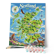 Cargar imagen en el visor de la galería, Mapa turístico de Escocia