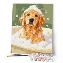 Cargar imagen en el visor de la galería, Baño de burbujas para el golden retriever