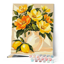 Cargar imagen en el visor de la galería, Limones al sol y flores doradas