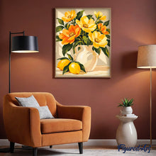 Cargar imagen en el visor de la galería, Limones al sol y flores doradas