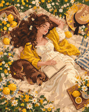 Cargar imagen en el visor de la galería, Pintar por numeros Figured'Art - Picnic en una pradera soleada