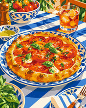 Cargar imagen en el visor de la galería, Pintar por numeros Figured'Art - Pizza rústica de tomate