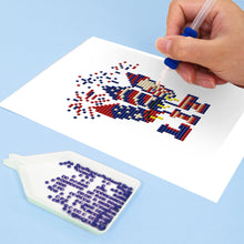 Cargar imagen en el visor de la galería, Mini Diamond Painting 15x20cm (4 piezas) - Espíritu Americano: Arte Pixel Patriótico