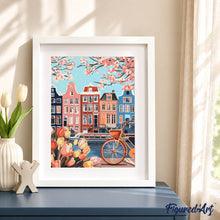 Cargar imagen en el visor de la galería, Kit Regalo Pintura por números - Primavera en Ámsterdam