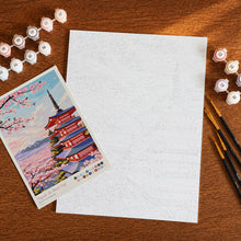 Cargar imagen en el visor de la galería, Kit Regalo Pintura por números - Pagoda del Monte Fuji