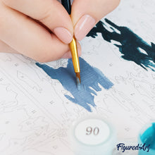 Cargar imagen en el visor de la galería, Kit Regalo Pintura por números - Cala Azul Tranquila