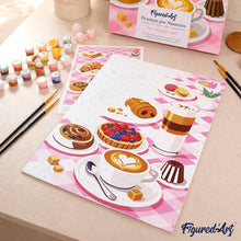 Cargar imagen en el visor de la galería, Kit Regalo Pintura por números - Dulce Desayuno