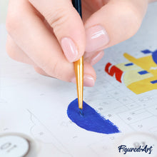 Cargar imagen en el visor de la galería, Kit Regalo Pintura por números - Escapada a Santorini
