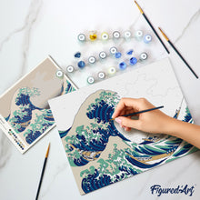 Cargar imagen en el visor de la galería, Kit Regalo Pintura por números - La gran ola de Kanagawa
Katsushika Hokusai