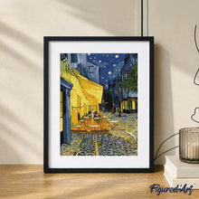 Cargar imagen en el visor de la galería, Kit Regalo Pintura por números - Terraza de café por la noche
Vincent van Gogh