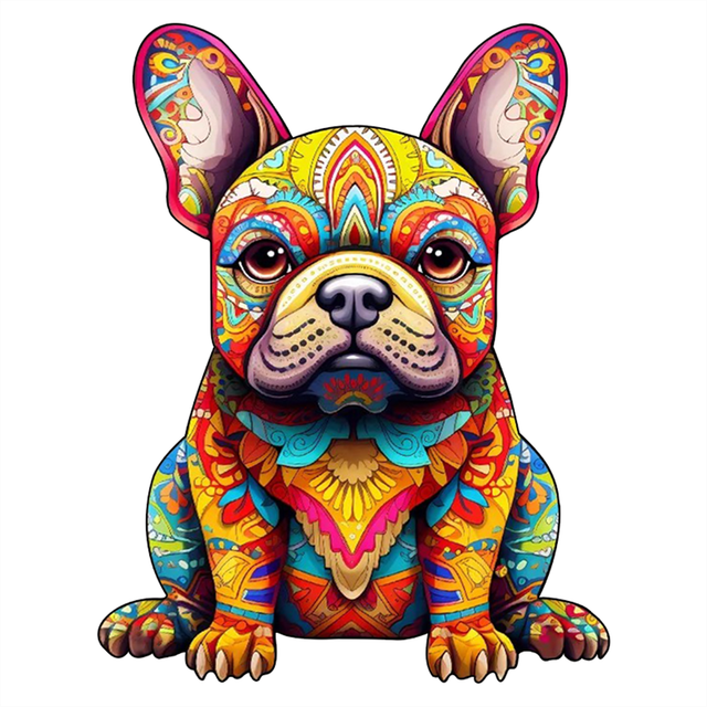 Puzzle de madera - Frenchie Festivo