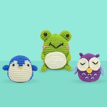 Cargar imagen en el visor de la galería, Kit Amigurumi - Búho, Pingüino y Rana Figured'Art