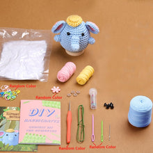 Cargar imagen en el visor de la galería, Kit Amigurumi - Bola de Elefante con Sombrero