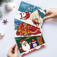 Cargar imagen en el visor de la galería, Pintar por números Lote de 6 Tarjetas de Navidad DIY - Serie 4