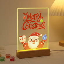 Cargar imagen en el visor de la galería, Pintar por números - Soporte de madera con Luz LED 15x20cm - Papá Noel 10