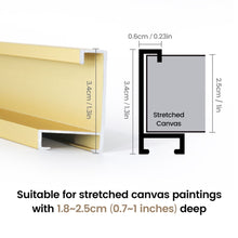 Cargar imagen en el visor de la galería, Bastidor de aluminio para montar en casa - 50×65 cm - Negro