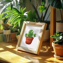 Cargar imagen en el visor de la galería, Mini Diamond Painting 15x20cm (4 piezas) - Joyas del Jardín: Mini Suculenta
