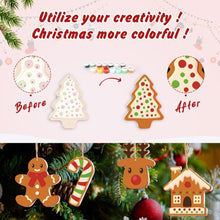 Cargar imagen en el visor de la galería, Decoraciones de Navidad Pintura por Números - Kit Galletas de Jengibre Navideñas