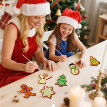 Cargar imagen en el visor de la galería, Decoraciones de Navidad Pintura por Números - Kit Muñeco de Nieve, Ángel y Árbol