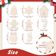 Cargar imagen en el visor de la galería, Decoraciones de Navidad Pintura por Números - Kit Bastón de Caramelo y Galletas de Jengibre