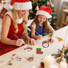 Cargar imagen en el visor de la galería, Decoraciones de Navidad Pintura por Números - Kit Reno, Santa Claus y Media