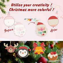 Cargar imagen en el visor de la galería, Decoraciones de Navidad Pintura por Números - Kit Reno, Santa Claus y Media