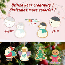 Cargar imagen en el visor de la galería, Decoraciones de Navidad Pintura por Números - Kit Santa Claus y Muñeco de Nieve