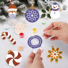 Cargar imagen en el visor de la galería, Decoraciones de Navidad Pintura por Números - Kit Copos de Nieve y Bolas