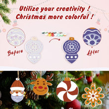 Cargar imagen en el visor de la galería, Decoraciones de Navidad Pintura por Números - Kit Copos de Nieve y Bolas