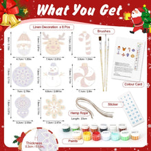 Cargar imagen en el visor de la galería, Decoraciones de Navidad Pintura por Números - Kit Copos de Nieve y Bolas