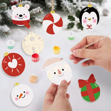 Cargar imagen en el visor de la galería, Decoraciones de Navidad Pintura por Números - Kit Oso Polar, Pingüino y Santa Claus