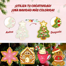 Cargar imagen en el visor de la galería, Decoraciones de Navidad Pintura por Números - Kit Regalos y Alegría Navideña