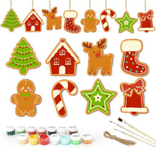 Cargar imagen en el visor de la galería, Decoraciones de Navidad Pintura por Números - Kit Dulces de Menta