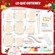 Cargar imagen en el visor de la galería, Decoraciones de Navidad Pintura por Números - Kit Galletas Navideñas