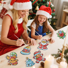 Cargar imagen en el visor de la galería, Decoraciones de Navidad Pintura por Números - Kit Desfile de Galletas de Papá Noel