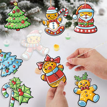 Cargar imagen en el visor de la galería, Decoraciones de Navidad Pintura por Números - Kit Corona de Bayas de Acebo