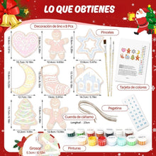 Cargar imagen en el visor de la galería, Decoraciones de Navidad Pintura por Números - Kit Casa y Hogar Alegre