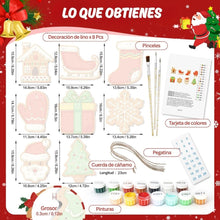 Cargar imagen en el visor de la galería, Decoraciones de Navidad Pintura por Números - Kit Iconos Alegres 1