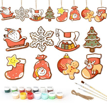 Cargar imagen en el visor de la galería, Decoraciones de Navidad Pintura por Números - Kit Iconos Alegres 2