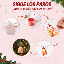 Cargar imagen en el visor de la galería, Decoraciones de Navidad Pintura por Números - Kit Sueños de Pan de Jengibre