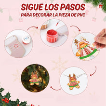 Cargar imagen en el visor de la galería, Decoraciones de Navidad Pintura por Números - Kit Amigos de Pan de Jengibre