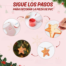 Cargar imagen en el visor de la galería, Decoraciones de Navidad Pintura por Números - Kit Pueblo Navideño