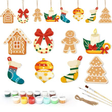 Cargar imagen en el visor de la galería, Decoraciones de Navidad Pintura por Números - Kit Chimenea Acogedora