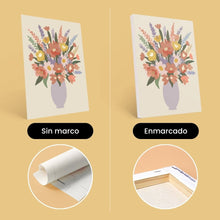 Cargar imagen en el visor de la galería, Mini Pintar por números 15x20cm (6 piezas) - Jarrones Florales