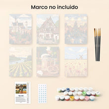 Cargar imagen en el visor de la galería, Mini Pintar por números 15x20cm (6 piezas) - Hola Alemania