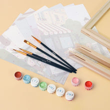 Cargar imagen en el visor de la galería, Mini Pintar por números 15x20cm (6 piezas) - Francia Romántica